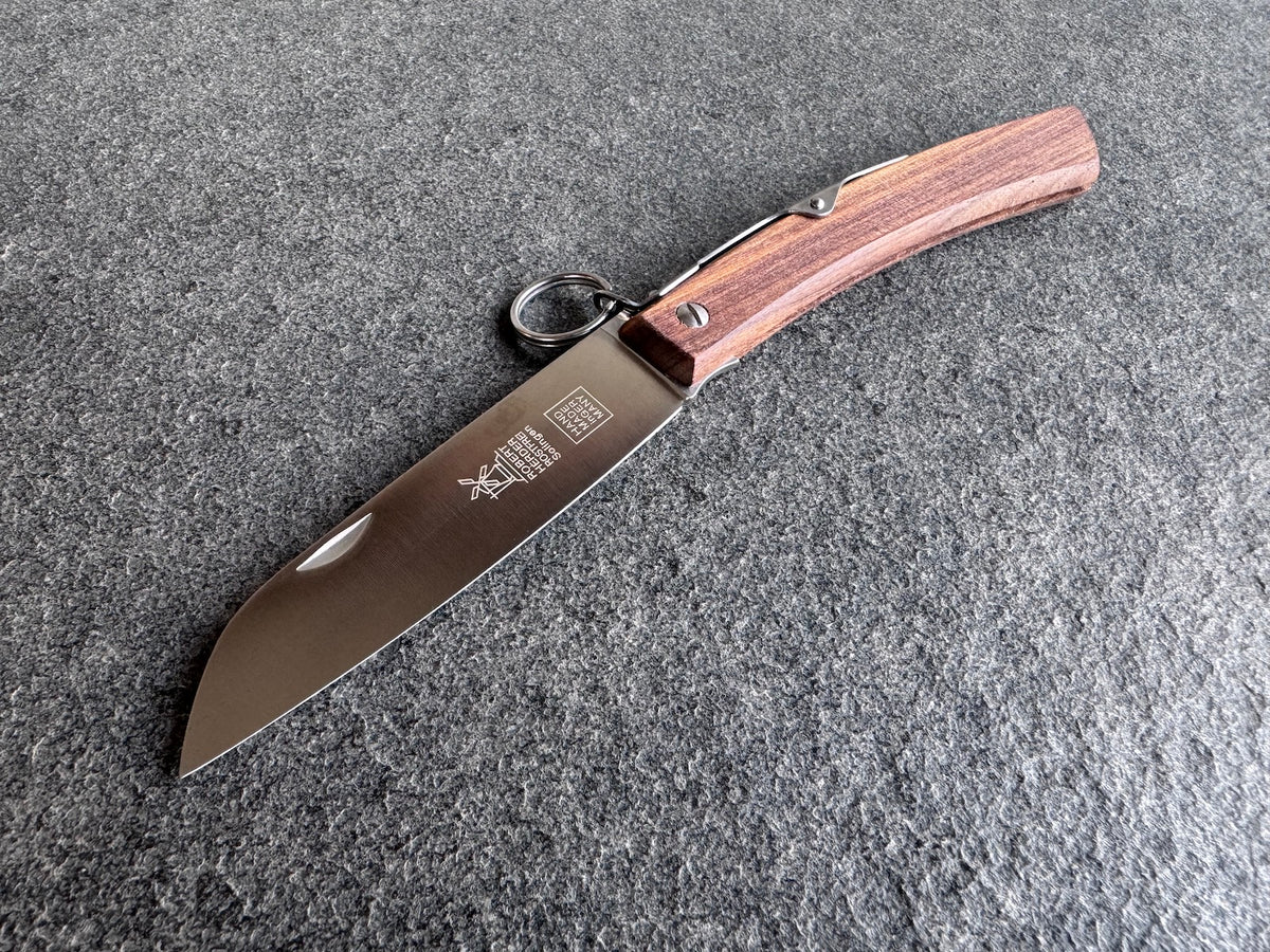 Jagdmesser mit Holzgriff in Schwarznuss