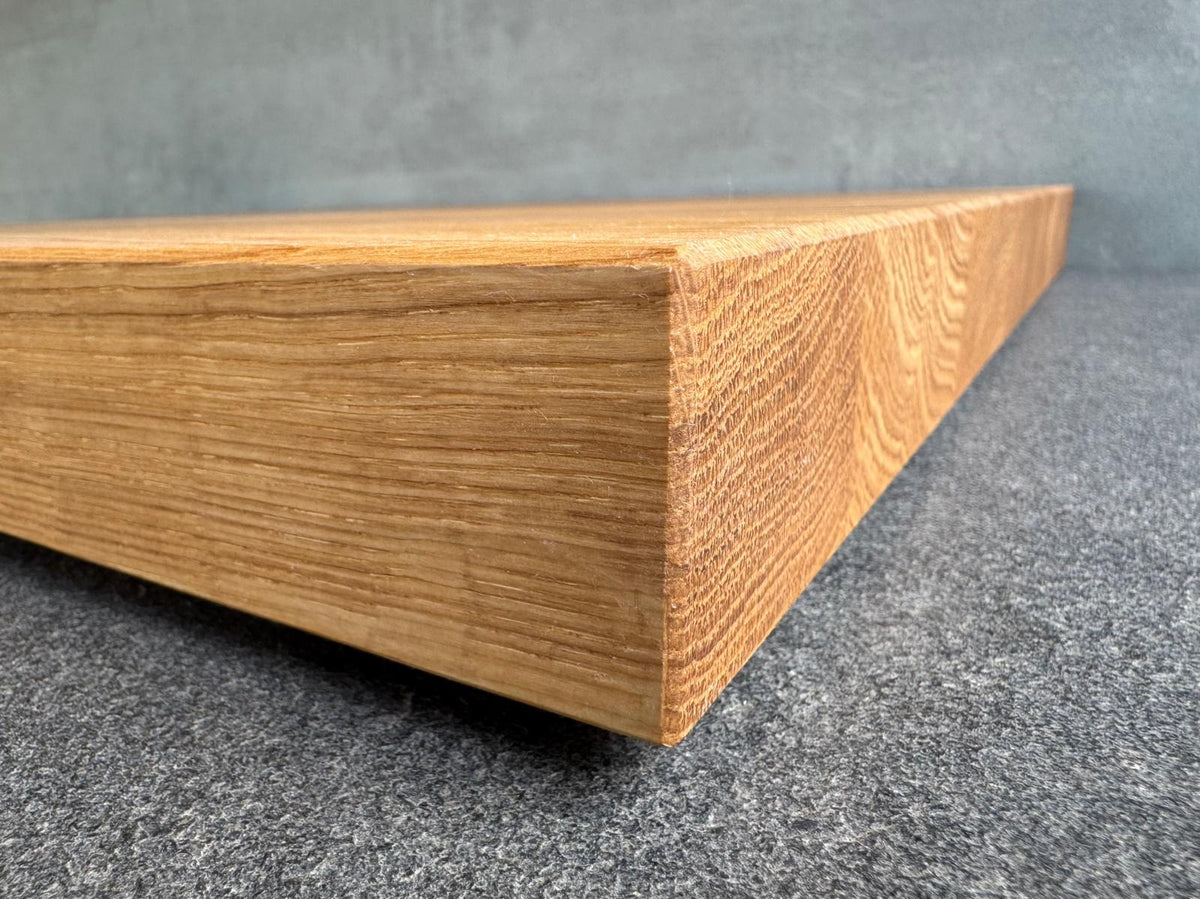 Großer Schneideblock aus Eiche 60 × 55 cm – 2. Wahl