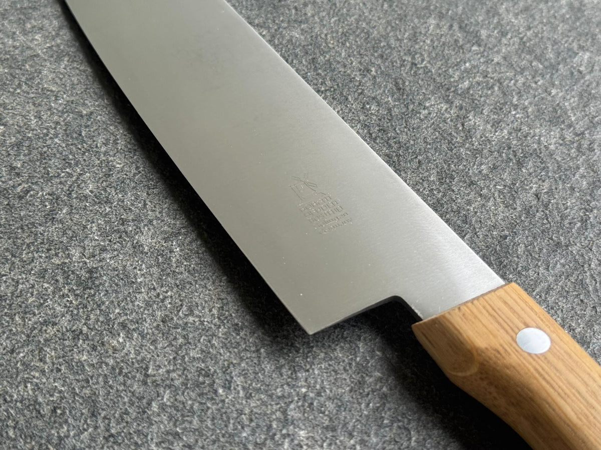 Windmühlenmesser Santoku Griff Eiche Klinge 21 cm