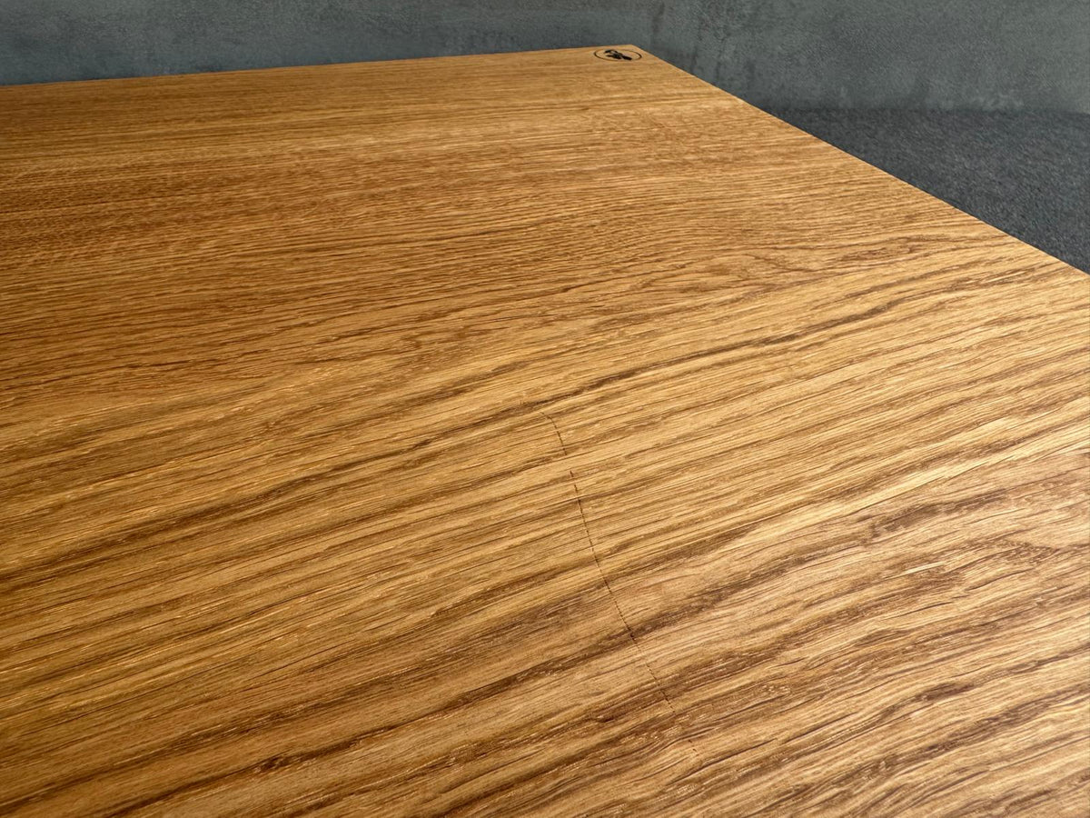 Großer Schneideblock aus Eiche 60 × 55 cm – 2. Wahl