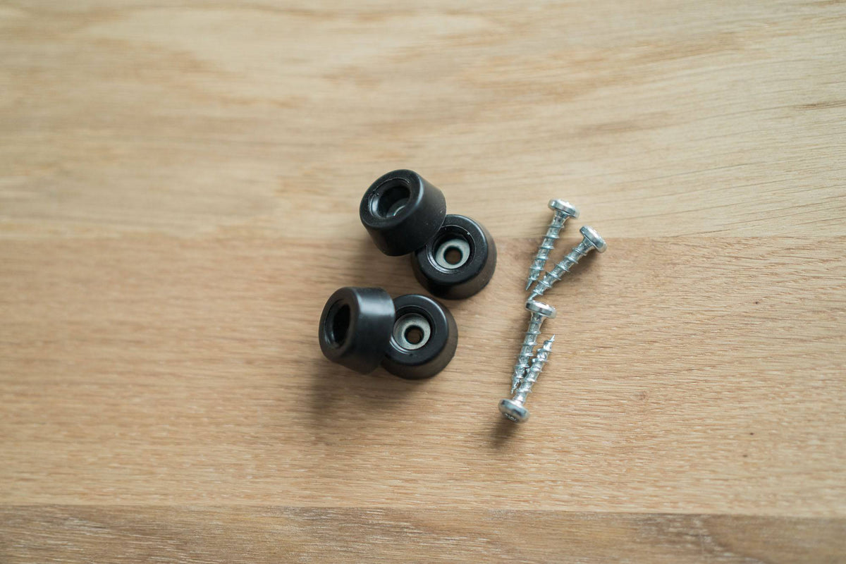 Zubehör: Gummifüße zum Festmontieren - 9 mm - Spessartbrett