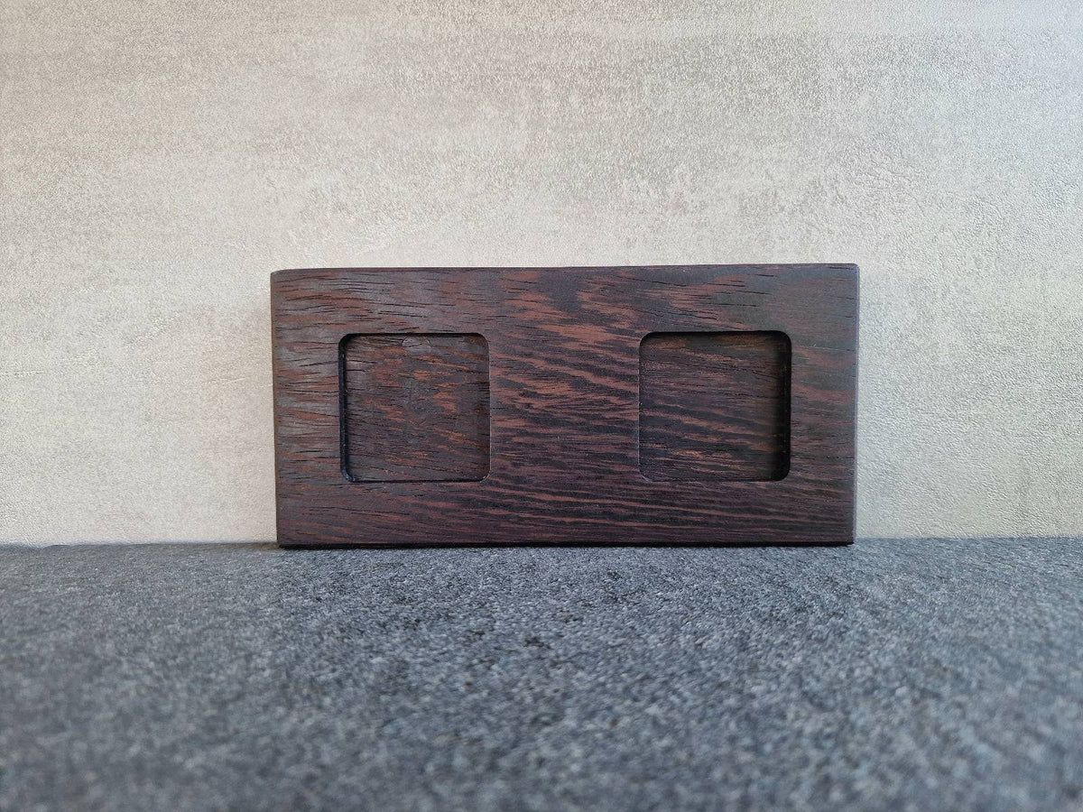 Wenge Mühlenteller für Salzmühle und Pfeffermühle