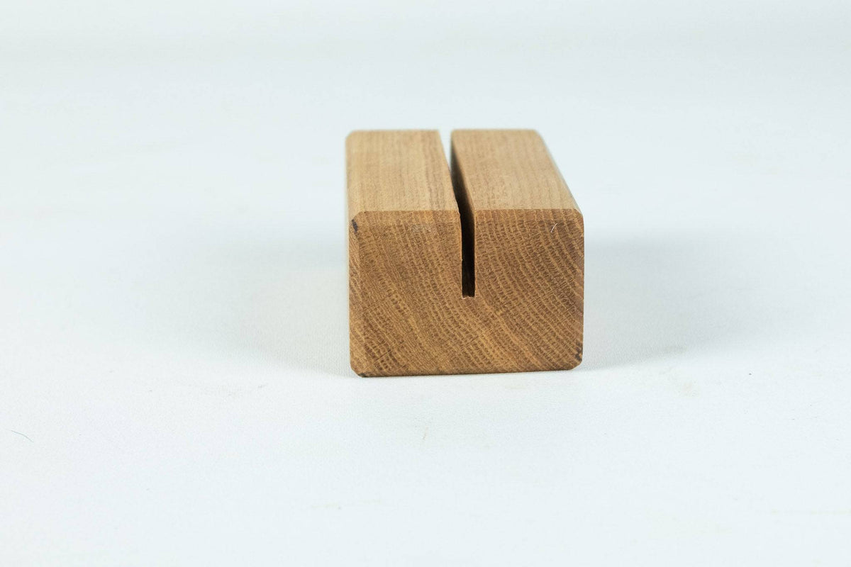 Tischkartenhalter nachhaltig, Eiche. Wohnrod 10 x 6 x 4,5cm - Spessartbrett