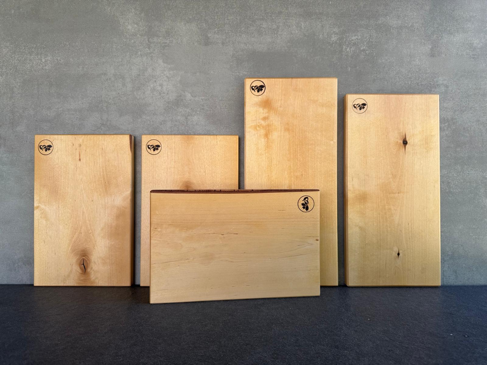 Brett-Set 5-t. aus Spessart Birke