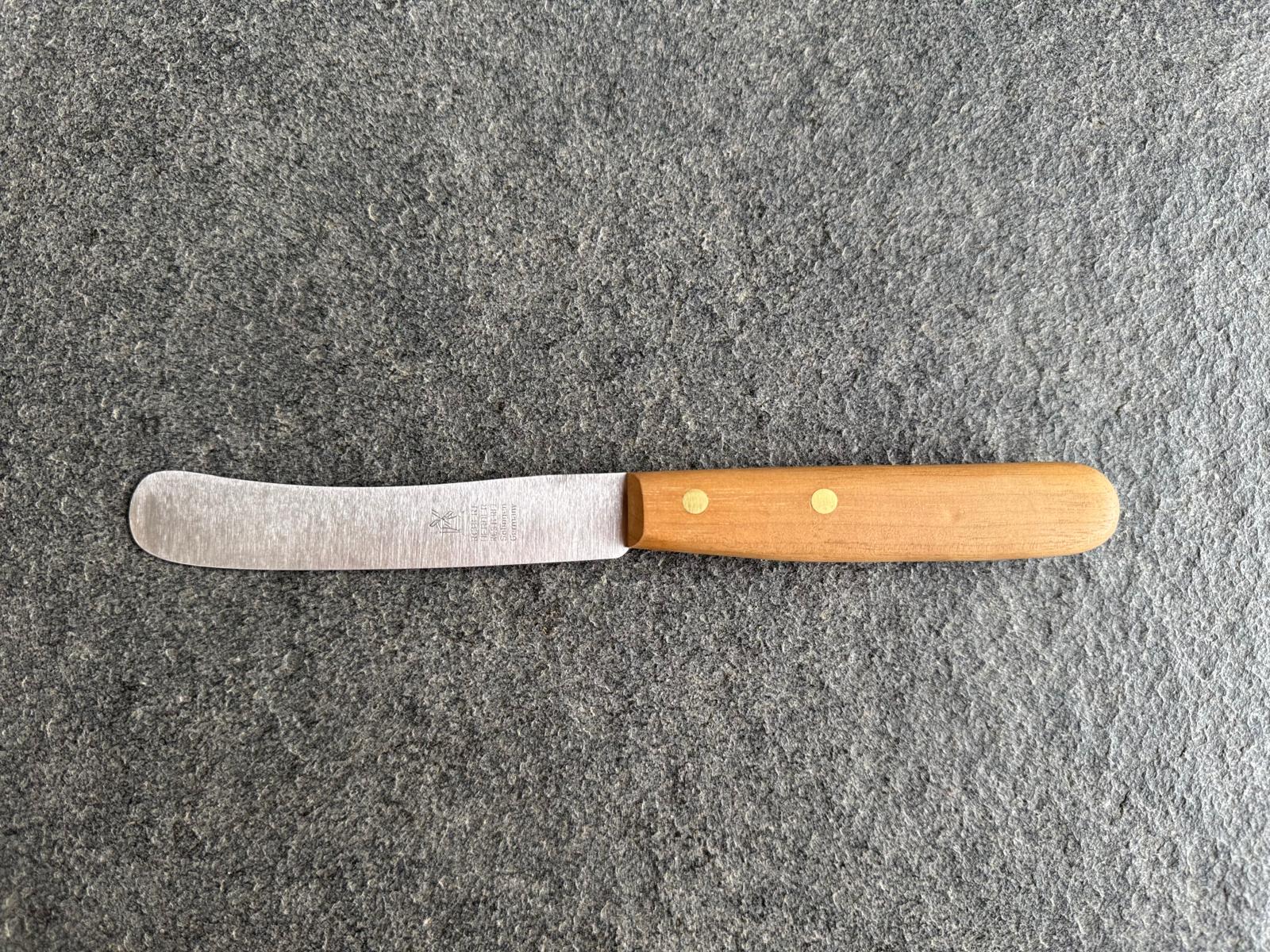 Brotzeitmesser Buckels mit Nussbaumgriff