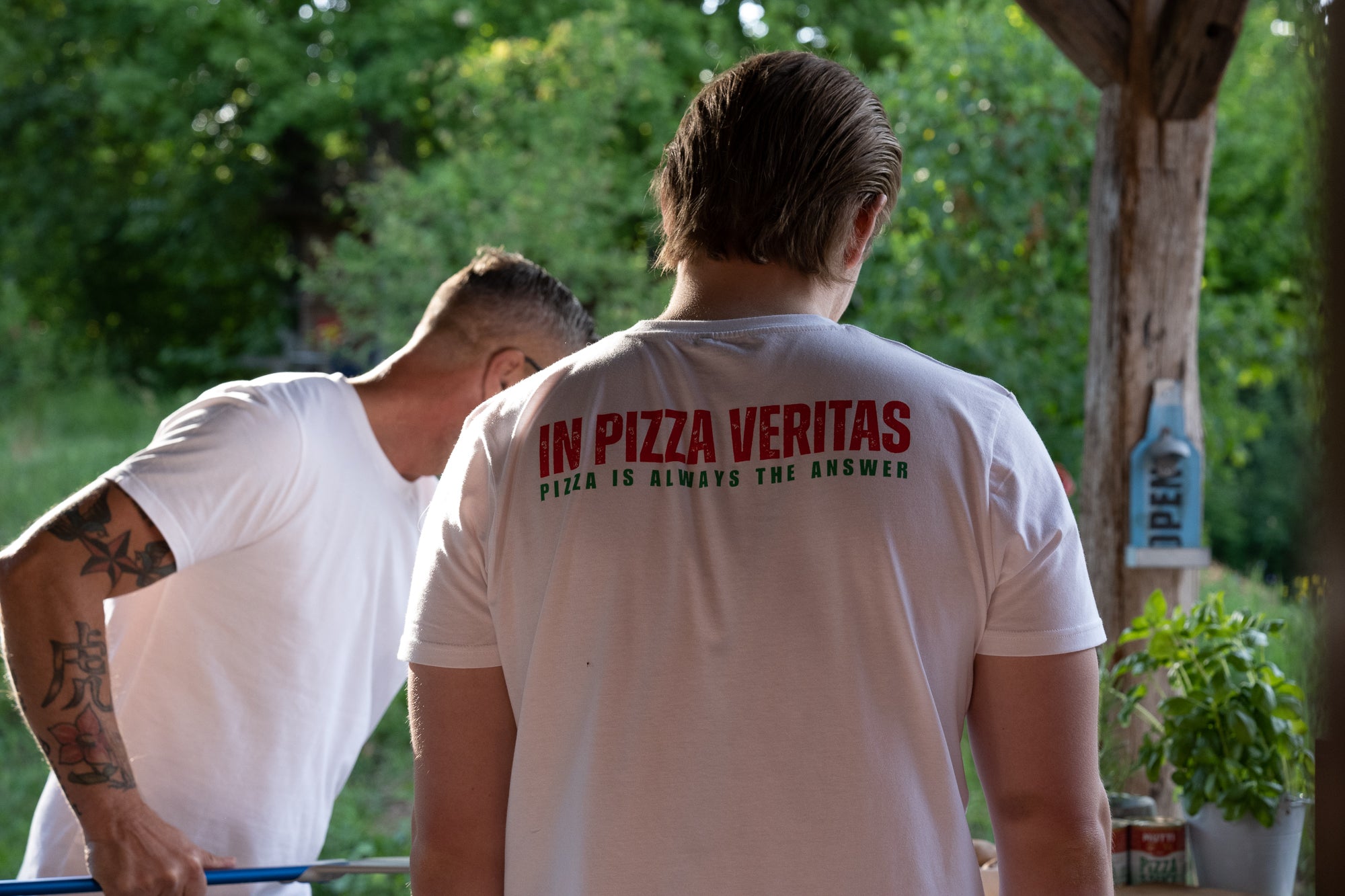 Pizza T-Shirt, In Pizza Veritas - Spessartbrett
