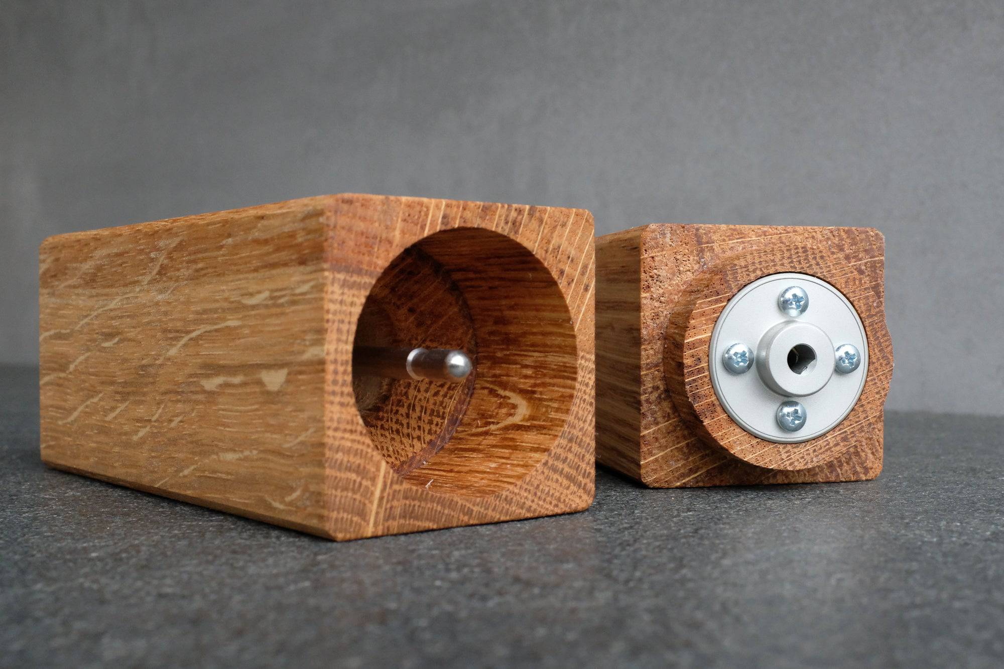 Zerlegte quadratische Pfeffermühle